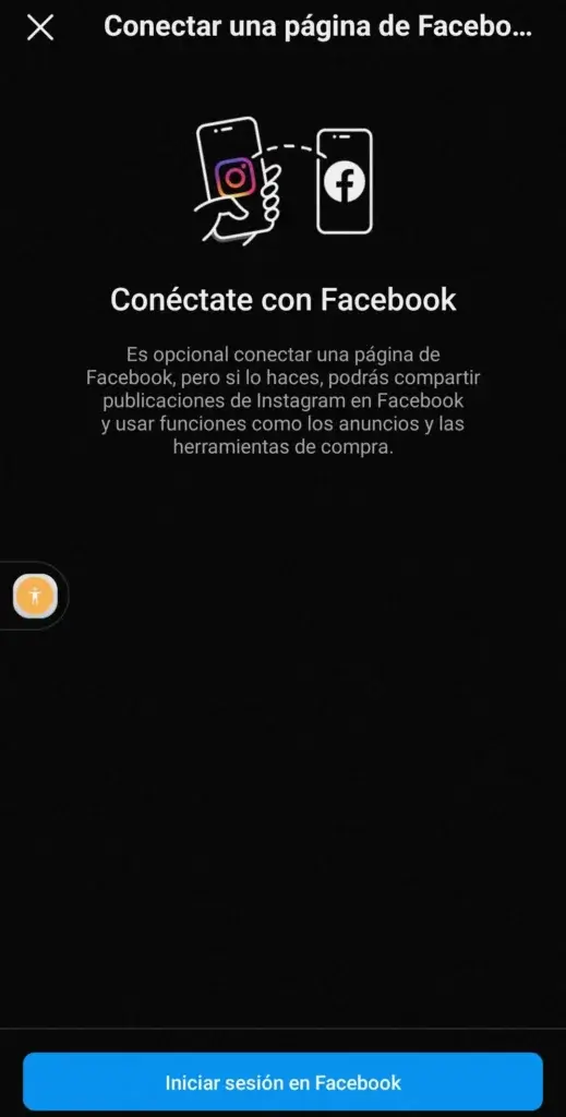 conectar instagram a facebook